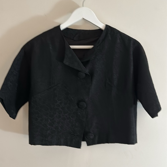 Vintage Jackie O/Audrey Hepburn '60s 'Little black dress' with jacket - Picture 10 of 15